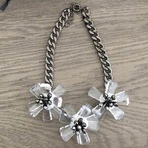 Topshop clear flower choker